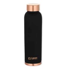 Copper Water Bottle With Leak Proof For Ayurveda Health Benefit Black 950 ml picture