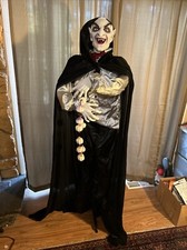 Grandin Road Vincent the Vampire 6 Foot Halloween Animated Figure Lights Up picture