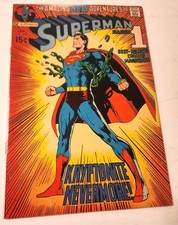 SUPERMAN #233 CLASSIC ADAMS COVER GLOSSY VF 8.0 1971 KEY ISSUE picture