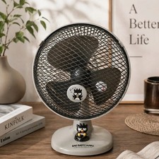 1997 Sanrio Bad Badtz-Maru Table Fan Black Vintage Japan Rare Working picture