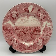 Vintage Jonroth Grand Canyon Zion Bryce Canyon Utah Parks Red Transferware Plate picture