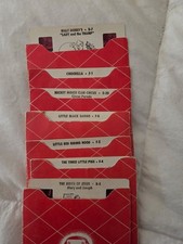 Vintage 1950s Tru-Vue 3D Film Card Lot 7 Disney Fairy Tales Original Envelopes picture