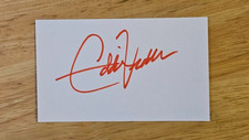 EDDIE VEDDER SIGNED 3x5 INDEX CARD AUTOGRAPH - PEARL JAM picture