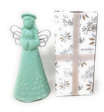 Temp-tations  Figural Angel with gift box T49898 Frosty Forest Mint picture