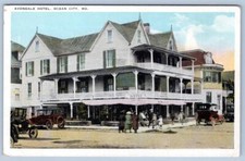 1920-30's OCEAN CITY MD AVONDALE HOTEL OLD CARS ANTIQUE POSTCARD picture