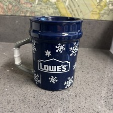 Lowes 15 Oz. Ceramic Coffee Mug Blue Bucket Design picture