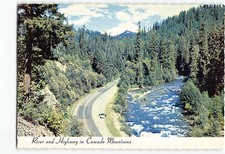 Postcard River & Highway in Cascade Mountains picture