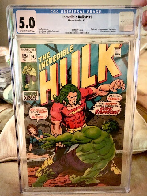 Incredible HULK #141 Marvel Comics 1971 CGC 5.0 Origin 1st Appearance Doc Samson