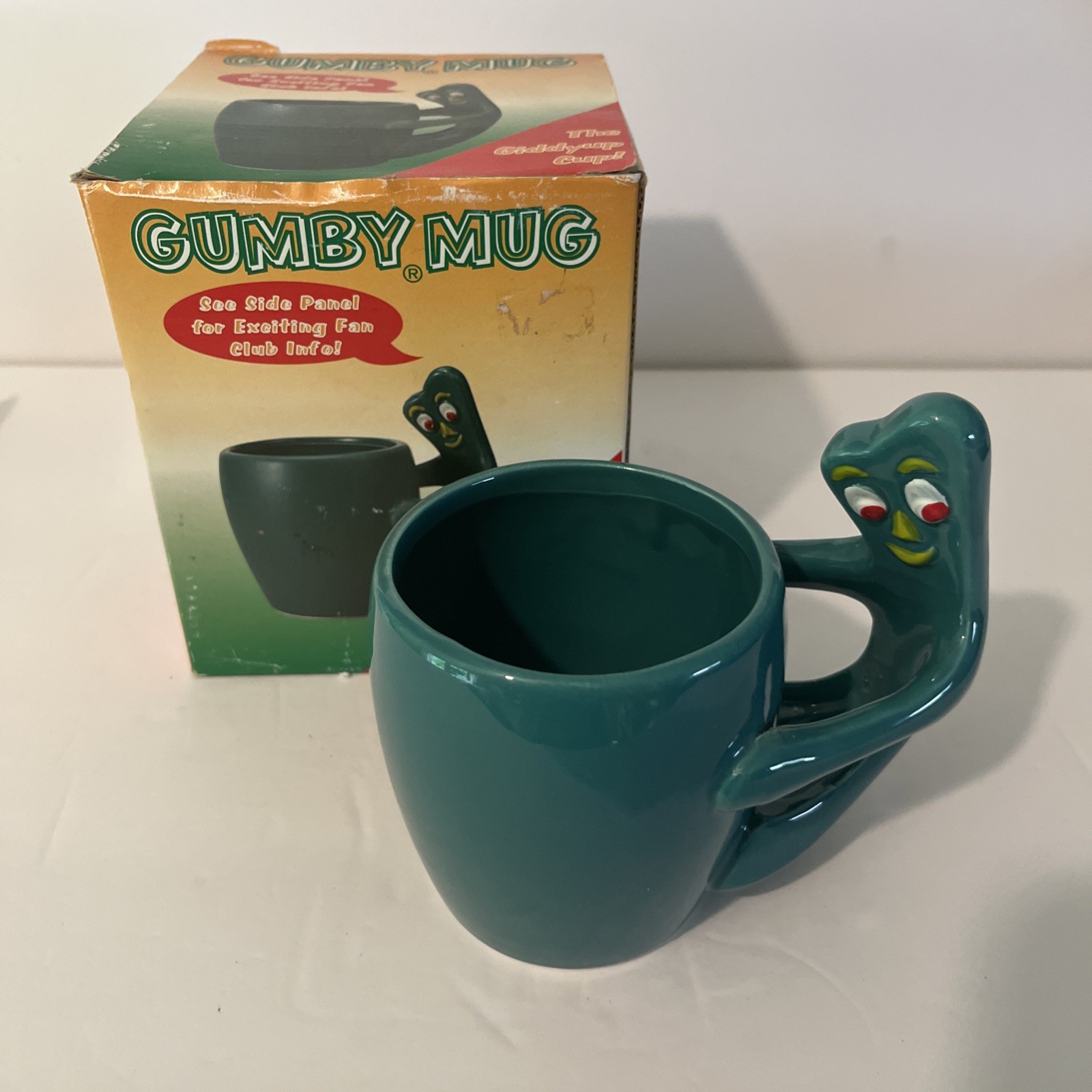 Vtg Gumby Coffee Mug The Giddyup Cup 1996 Matscot Rare