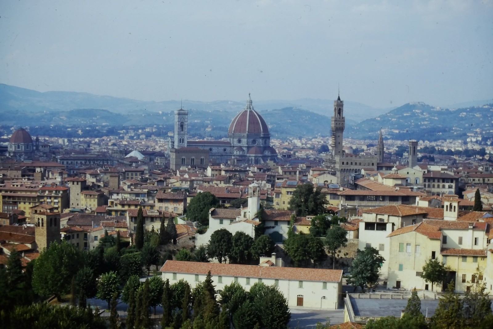 c1960's Kodachrome 35mm Slide Florence Cathedral Skyline Italy Panorama Landmark