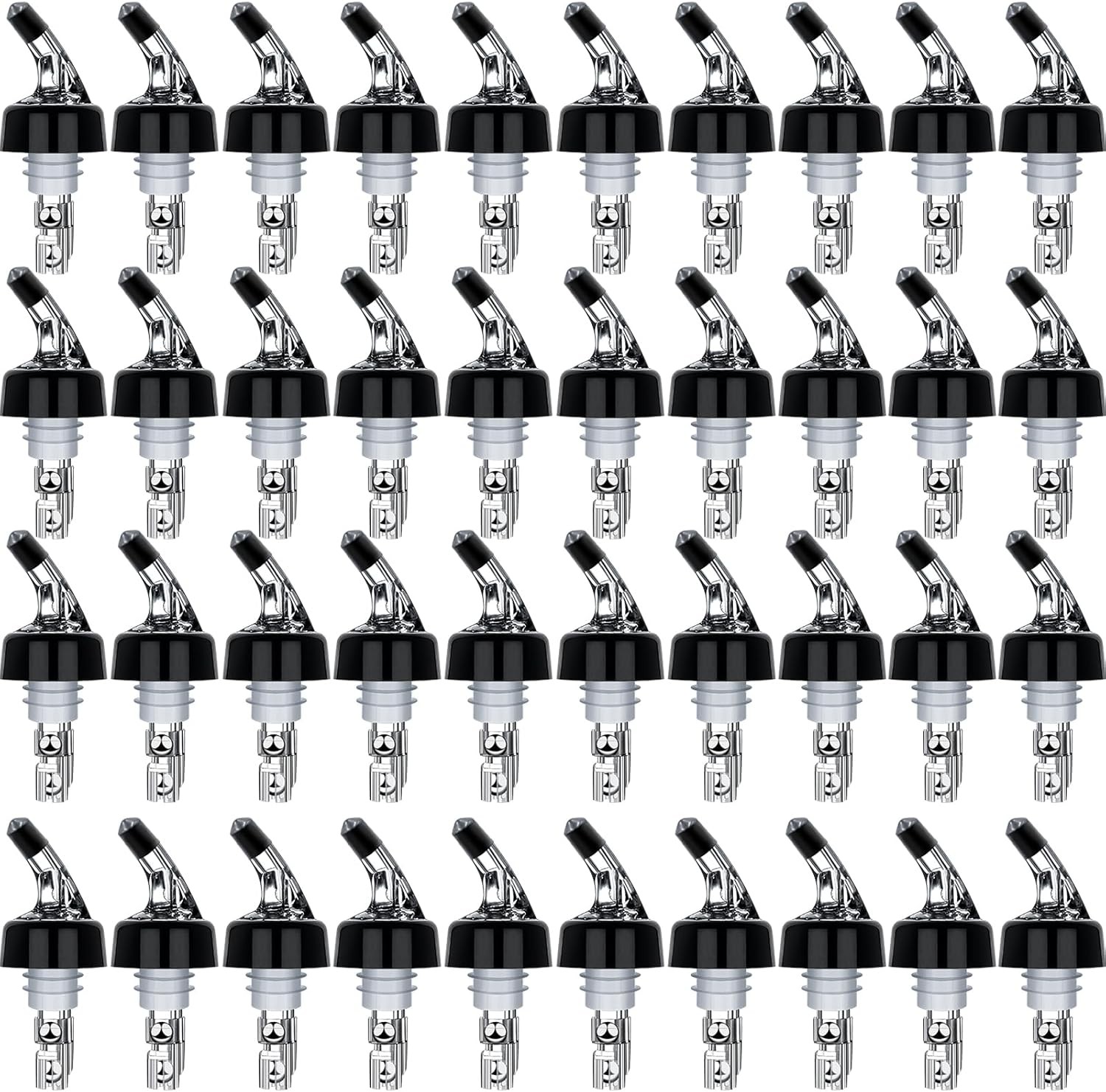  Wine Bottle Pourer Set (40-Piece) with Measuring Cup and Pouring Spout 1 