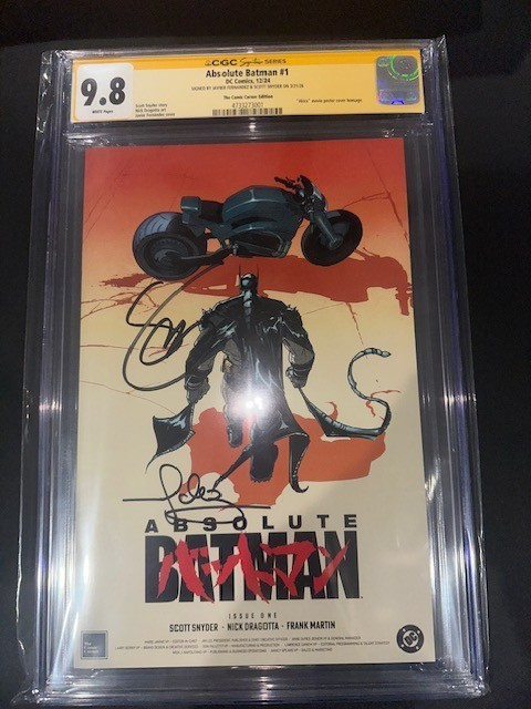 ABSOLUTE BATMAN #1 JAVIER FERNANDEZ SIGNED SYNDER 2X VARIANT COMIC CORNER AKIRA