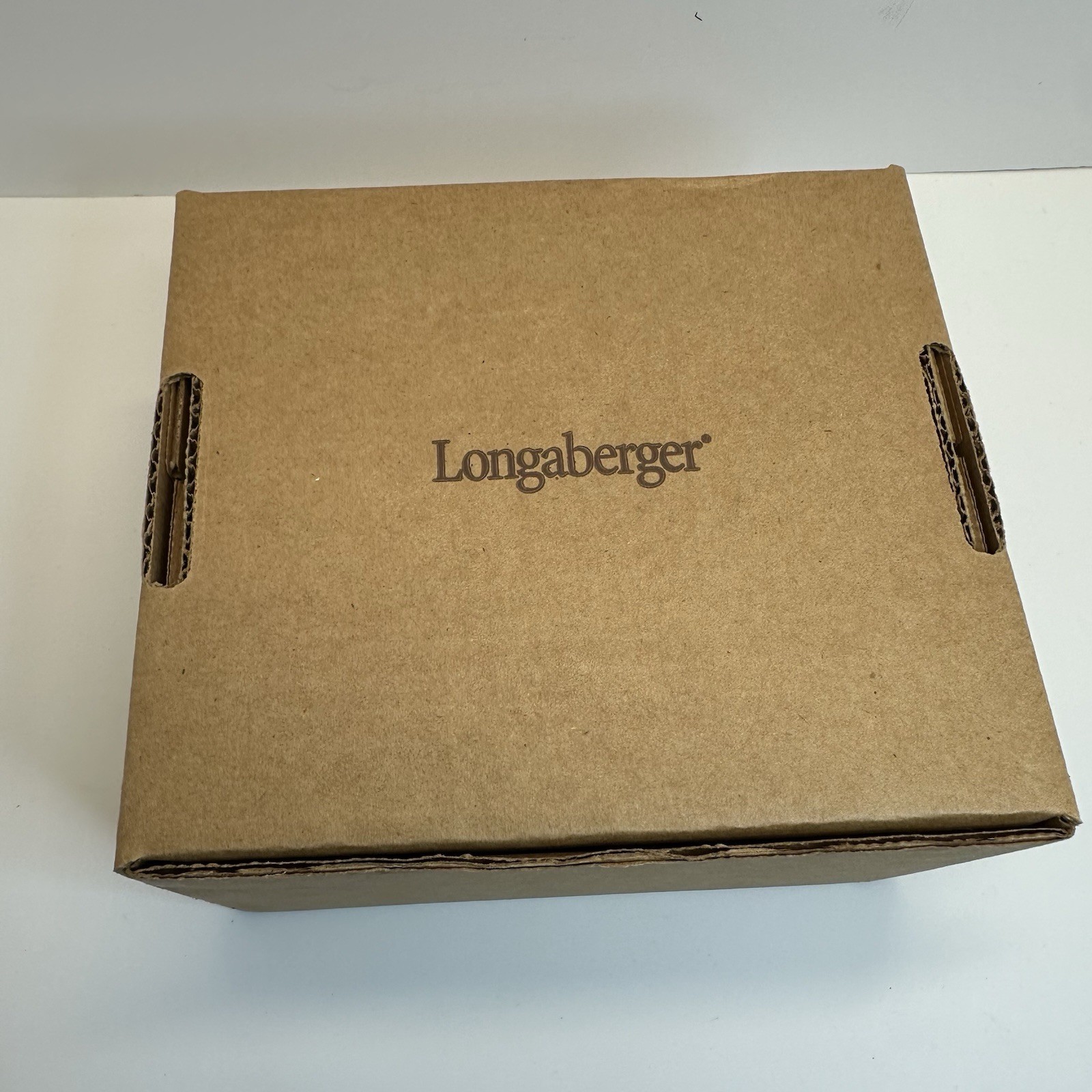 Longaberger One Pint Salt Crock Sage Green #30216 w Crisp Cucumber Candle NIB