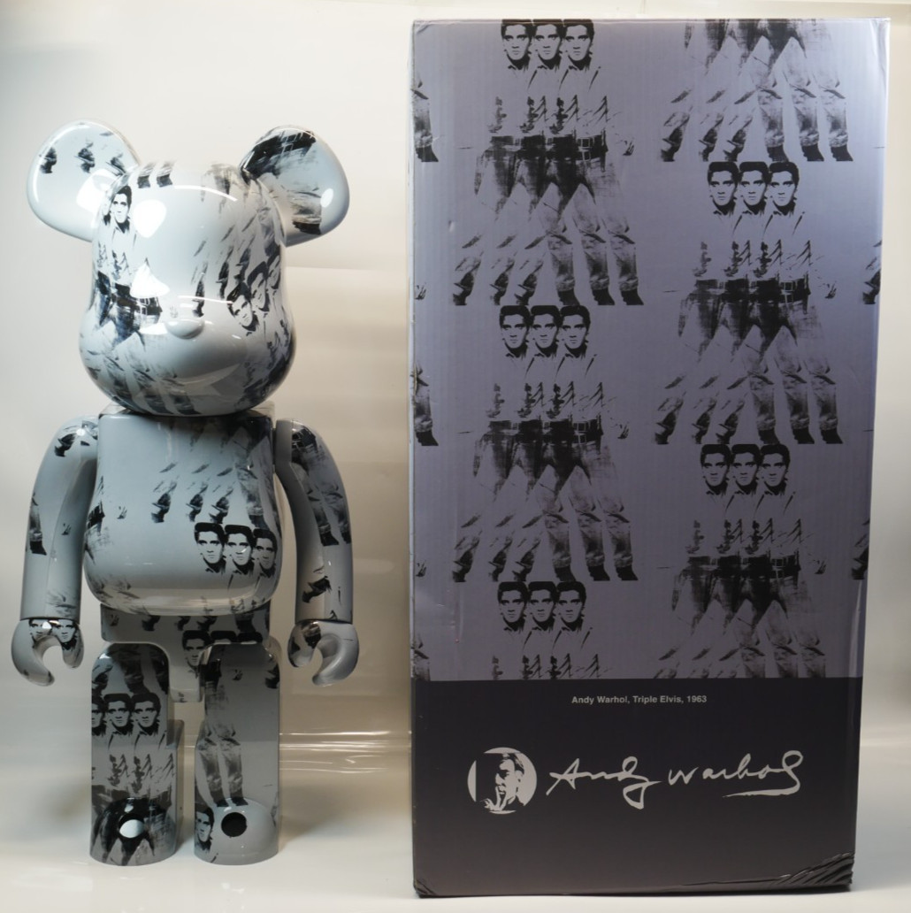 MEDICOM TOY  BE@RBRICK  Andy Warhol’s ELVIS PRESLEY 1000% bearbrick