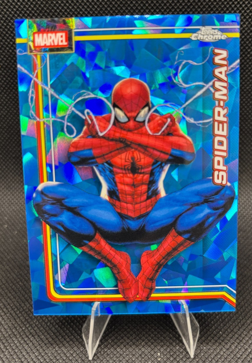2026 Topps Chrome Marvel Sapphire Spider-Man #163 Base Peter Parker