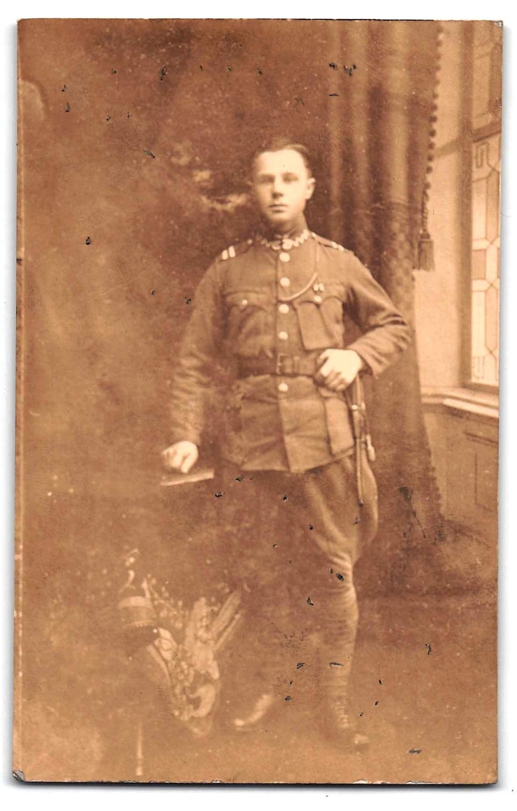 Early 1900\'s RPPC, Polish Soldier Portrait, Jarosław, Interwar Polish Army