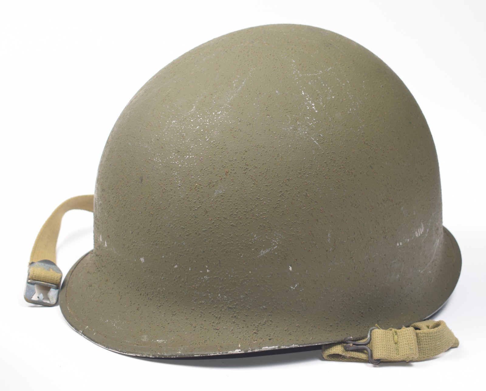 Original WWII US Military McCord Front-Seam Swivel Bale M1 Helmet 1087B