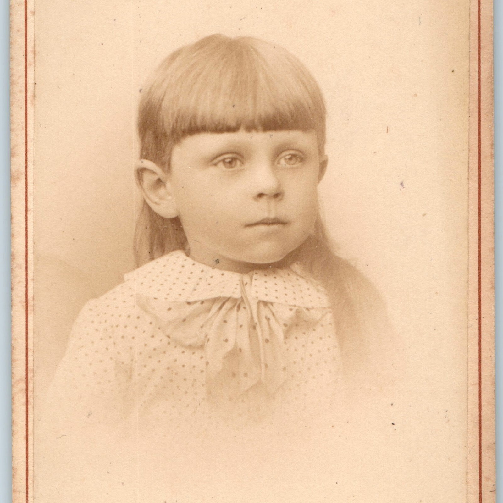 c1880s Scranton PA Carte de Visite CDV Photo Cute Little Girl Henry Frey 4