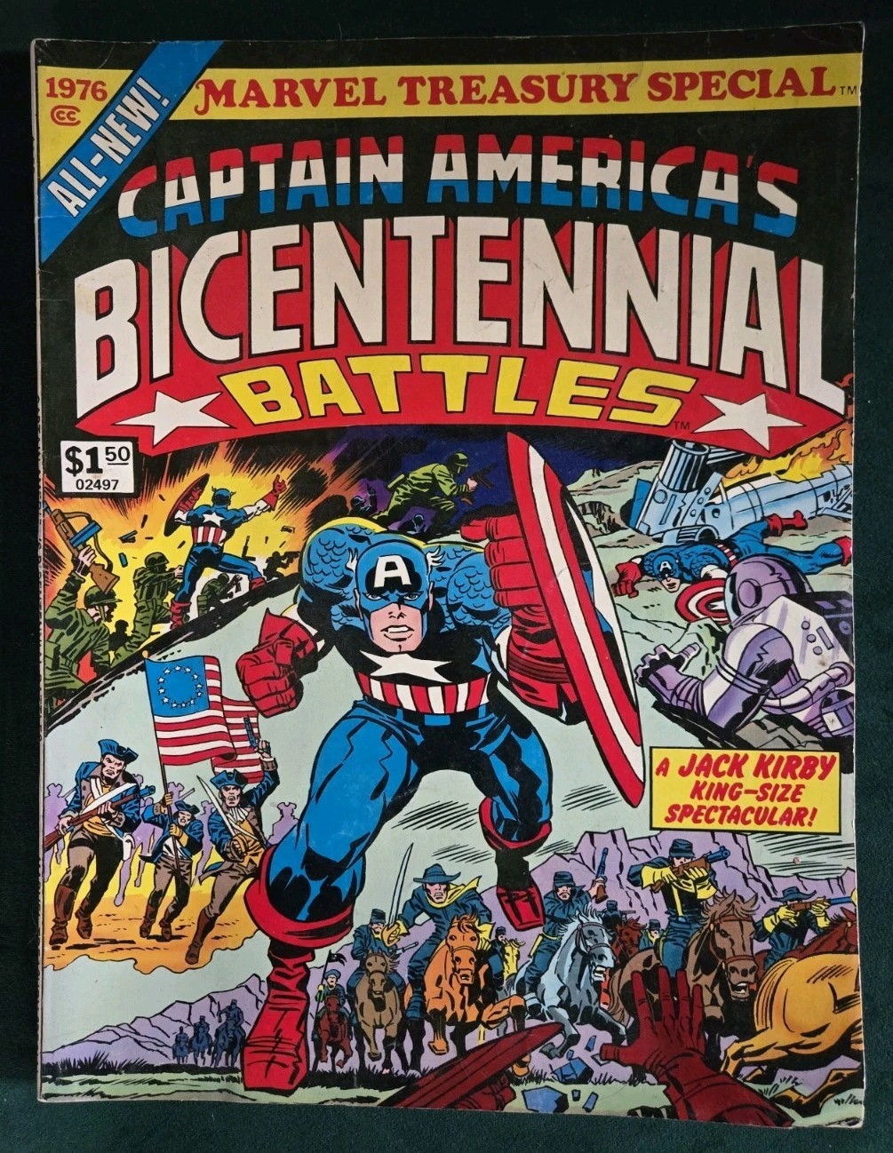 Marvel Treasury Special:Captain America's Bicentennial Battles #1 By Jack Kirby