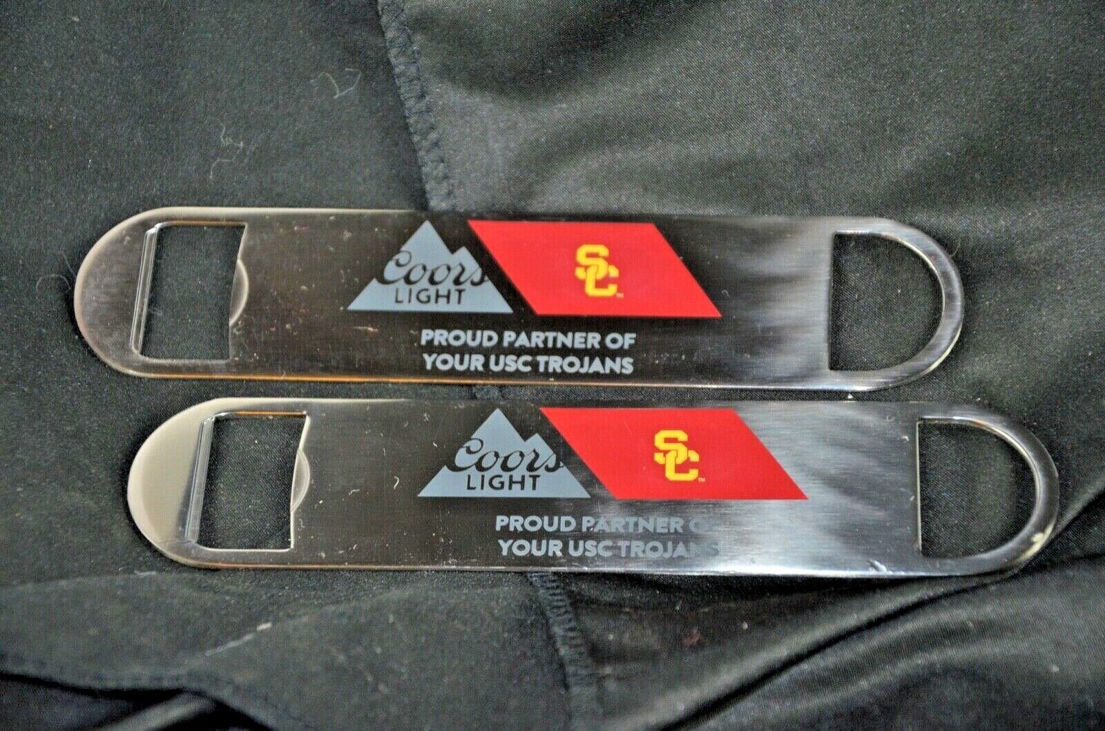qty 2 USC / COORS LIGHT metal beer bottle opener Mountains