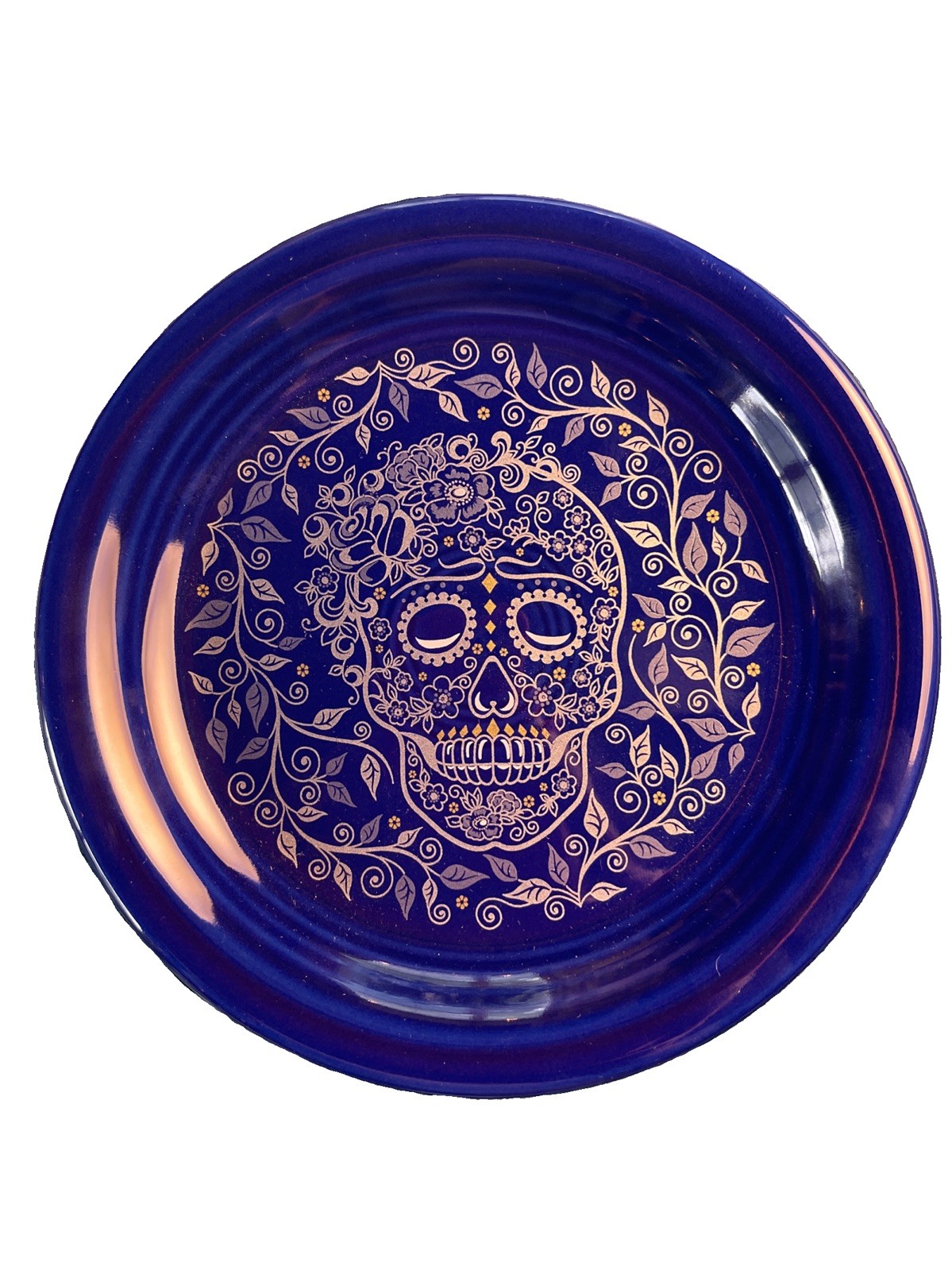 NWT Fiesta Tableware Company Fiesta Skull and Vine Twilight Appetizer Plate