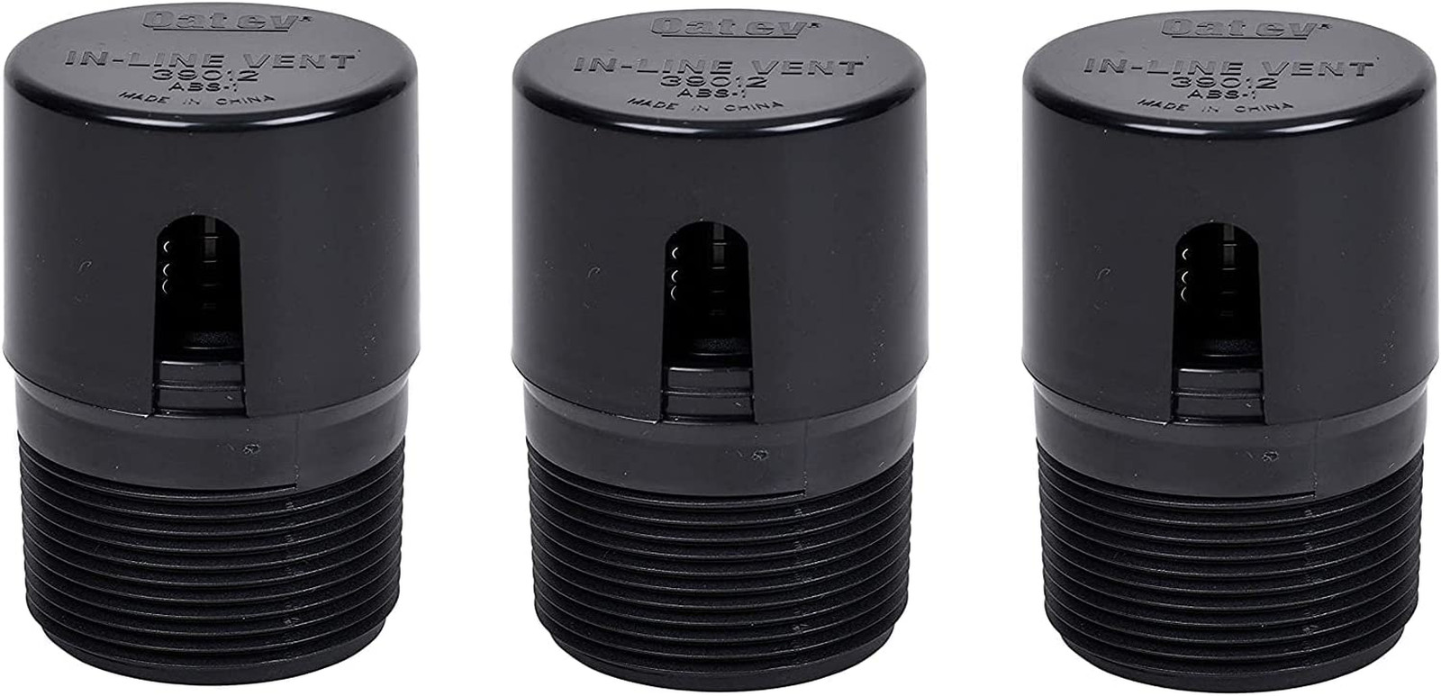 39012 ABS In-Line Vent 2X2 13/16, Sold as 3 Pack