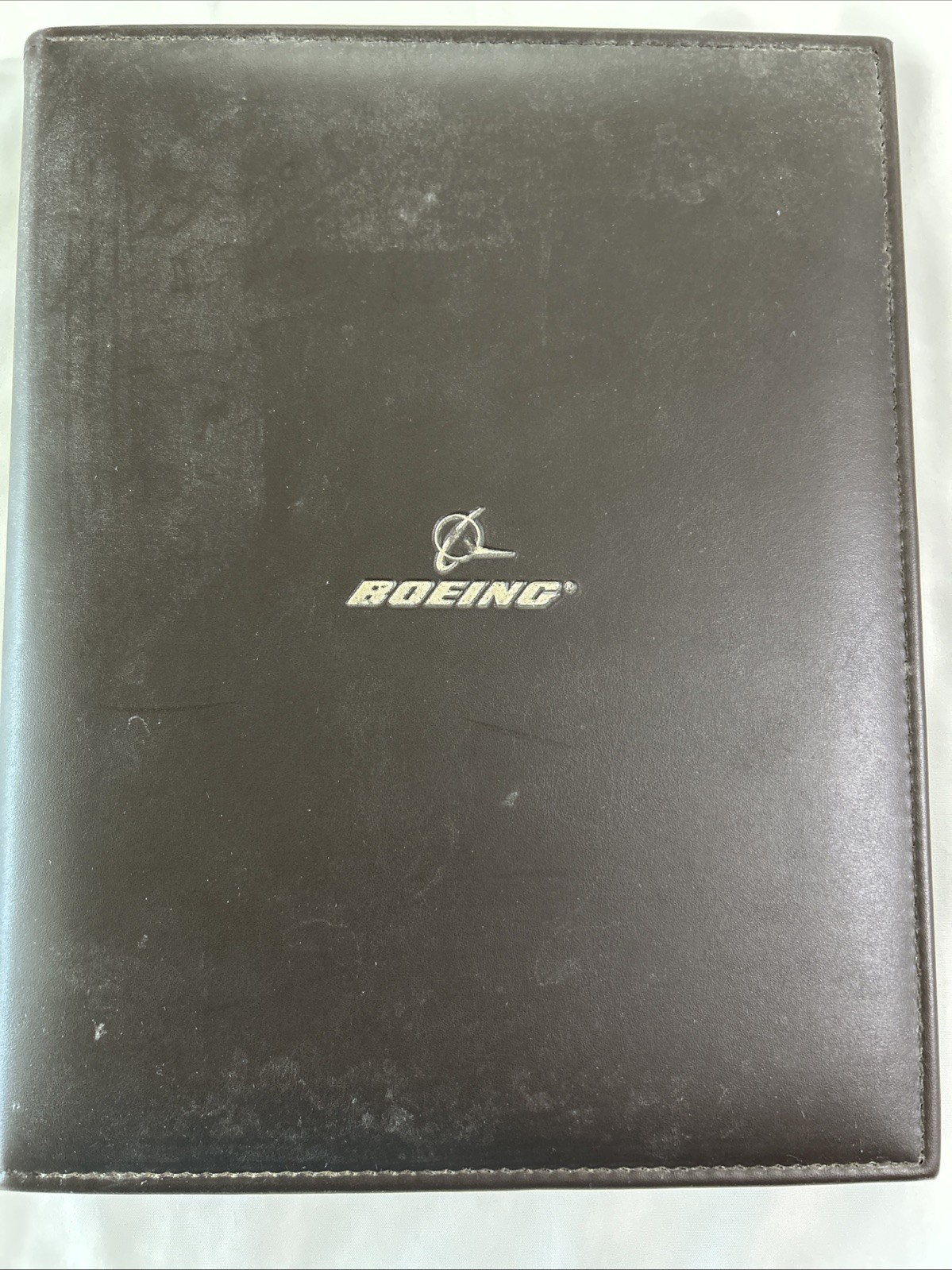 Boeing Leather Presentation Binder w/ “A Brief History of Boeing Company” Book