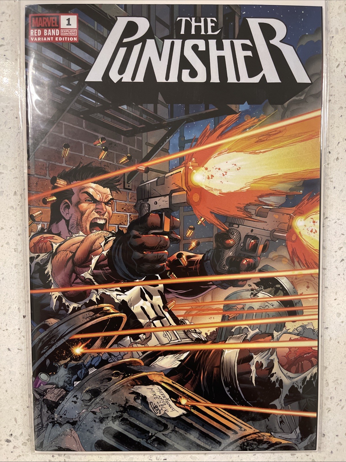 THE PUNISHER RED BAND #1 TYLER KIRKHAM 616 TRADE DRESS VARIANT A LTD 3000 NM