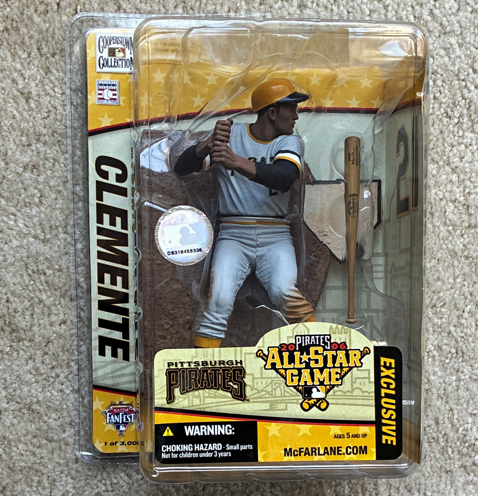 McFarlane Roberto Clemente Pirates MLB All-Star FanFest Cooperstown Collection 