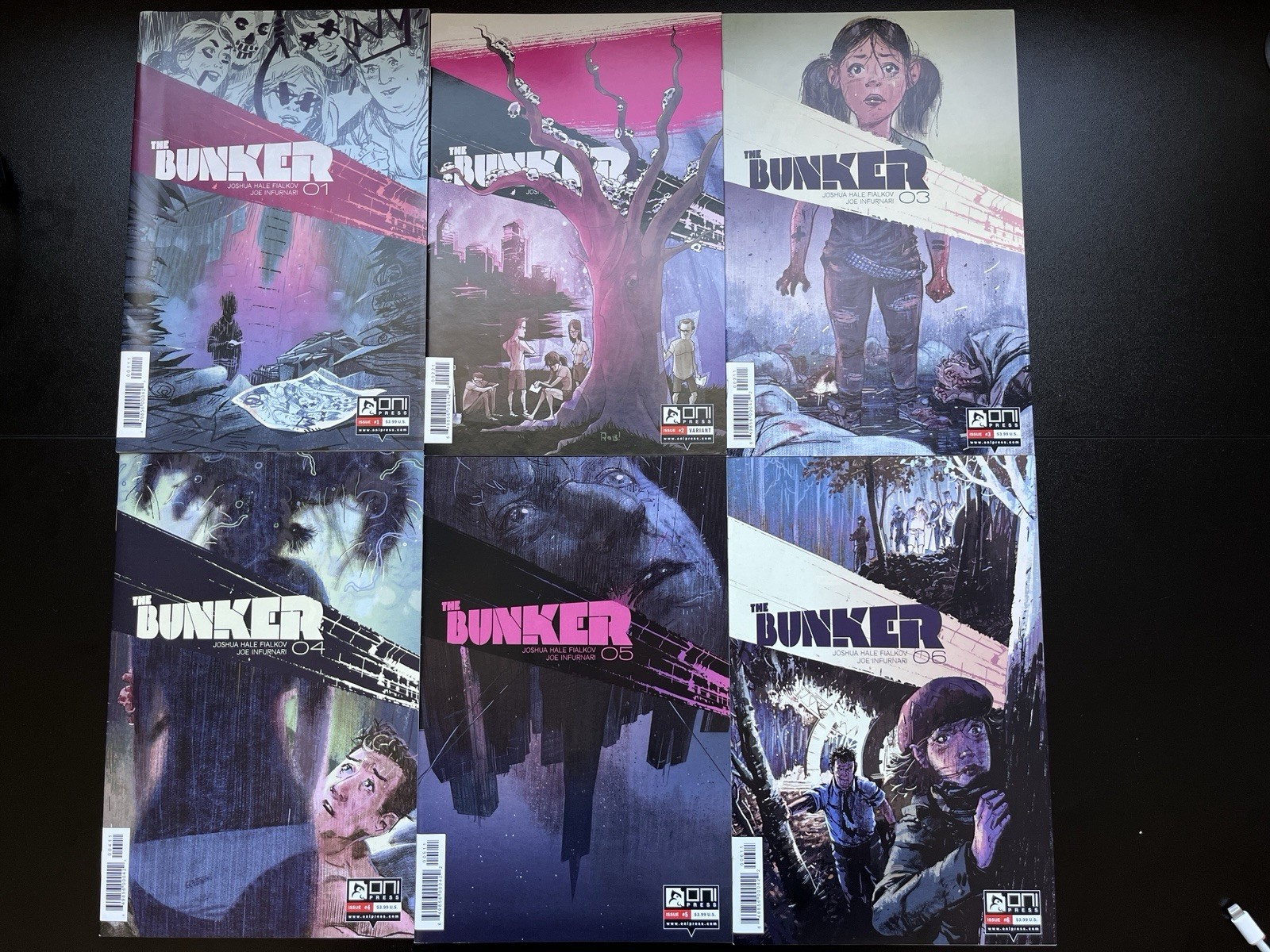 Oni Press The Bunker Comic Book Lot #1-6 NM 1st prints