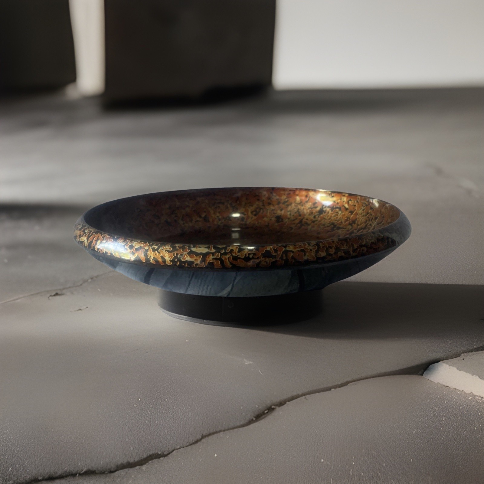 Vintage Japanese Tsugaru Nuri Lacquer Confectionary Bowl