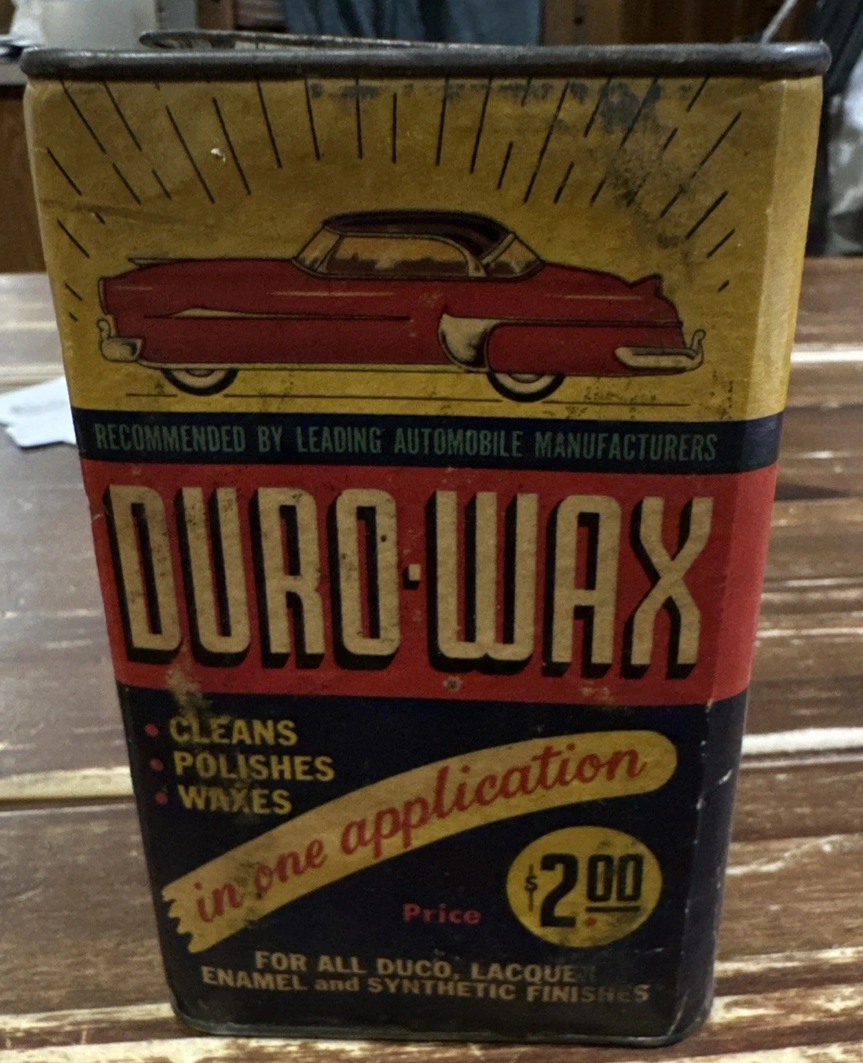 Vintage Duro-Wax In One Application Can