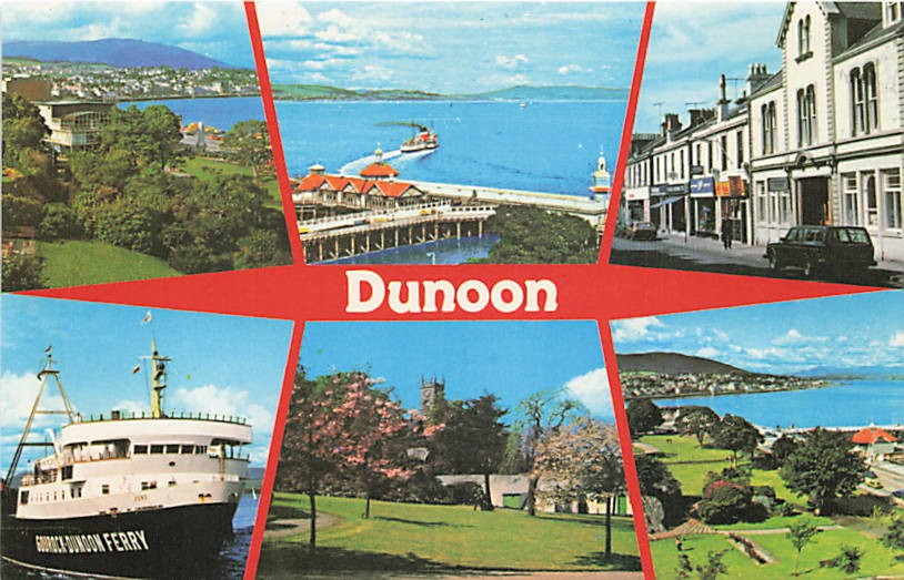 Postcard Scotland: Multiview Dunoon, Argyll, Scotland