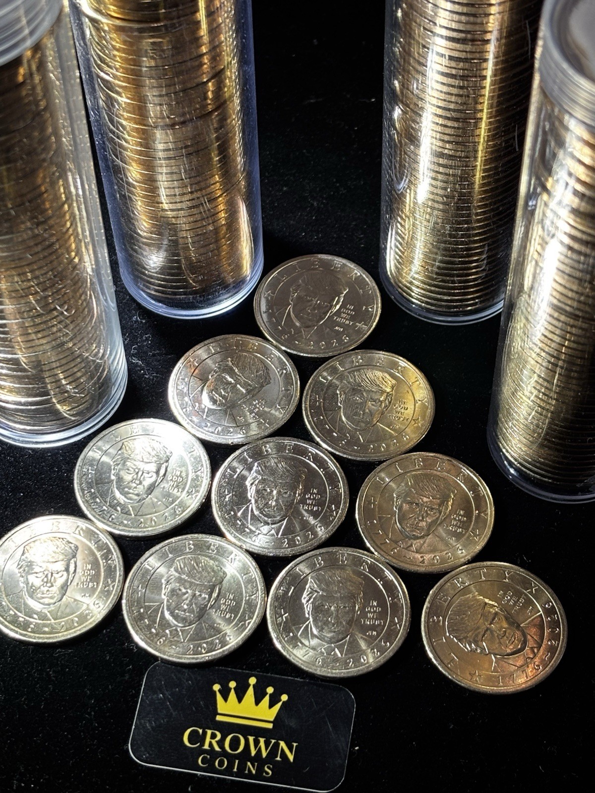 LOT OF 200  Donald Trump 2026 Semiquincentennial $1  Coin. Fresh From US MINT