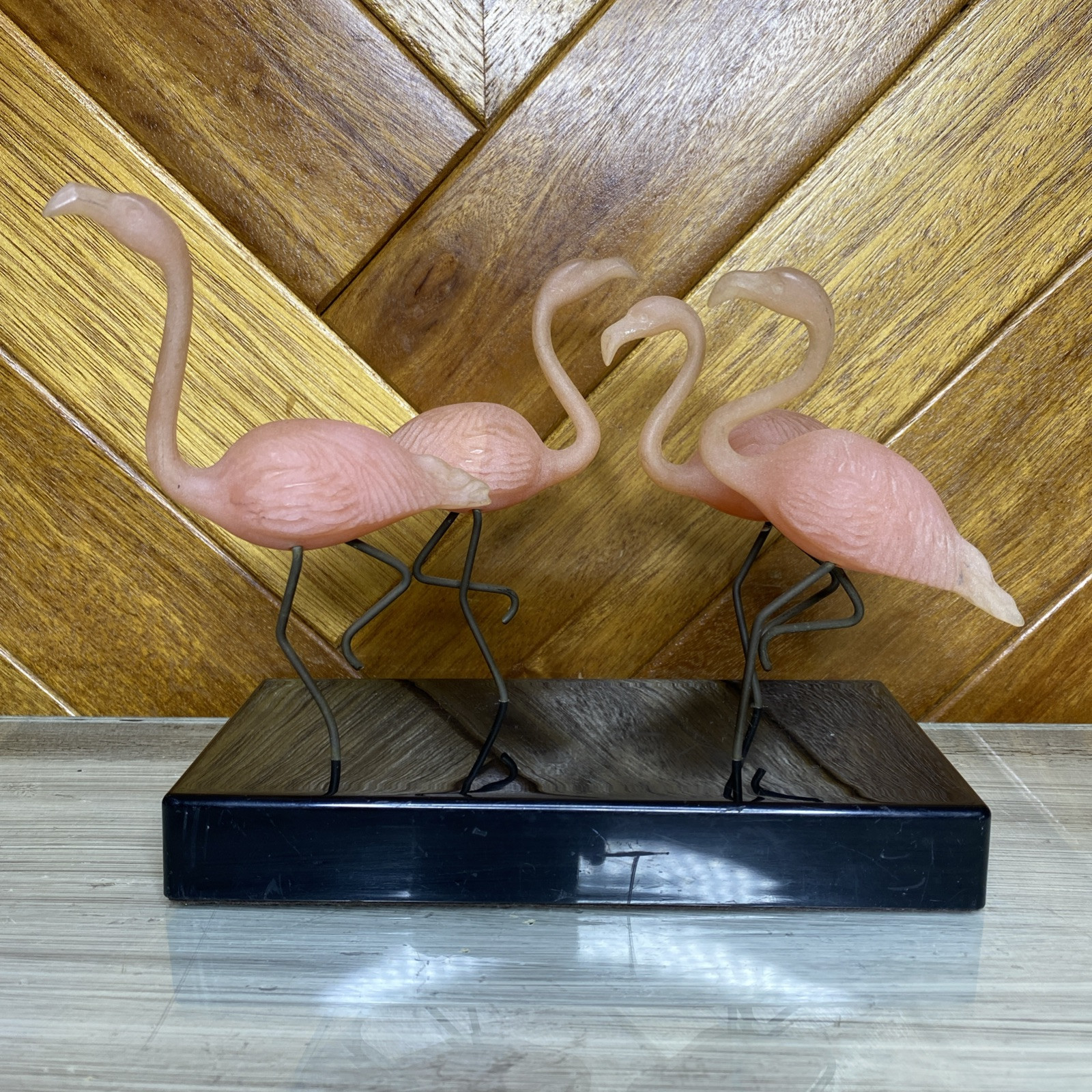 John Perry Flamingo Sculpture Vintage 1986