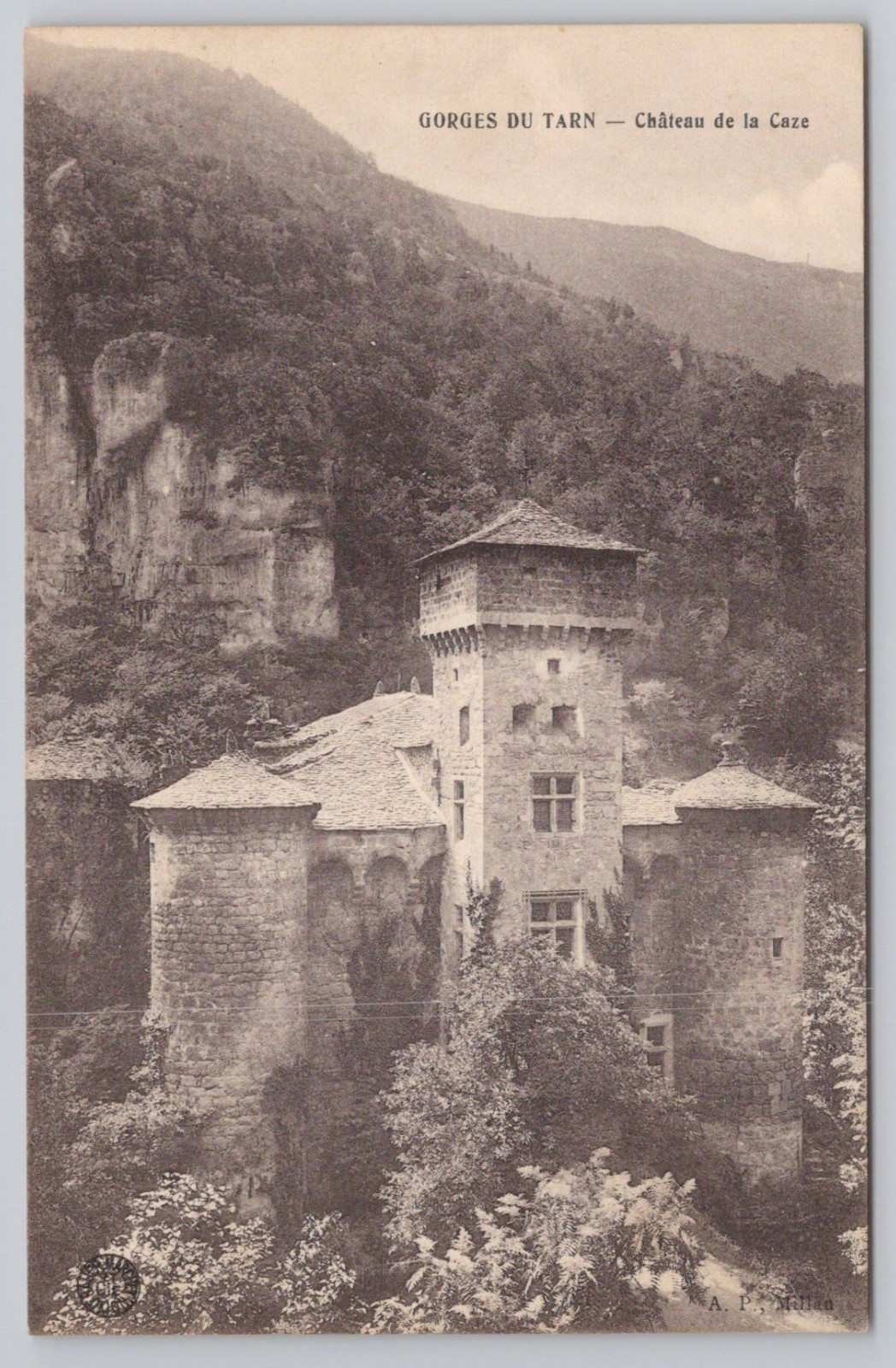 Château de la Caze, Gorges du Tarn, France DB UNP Postcard