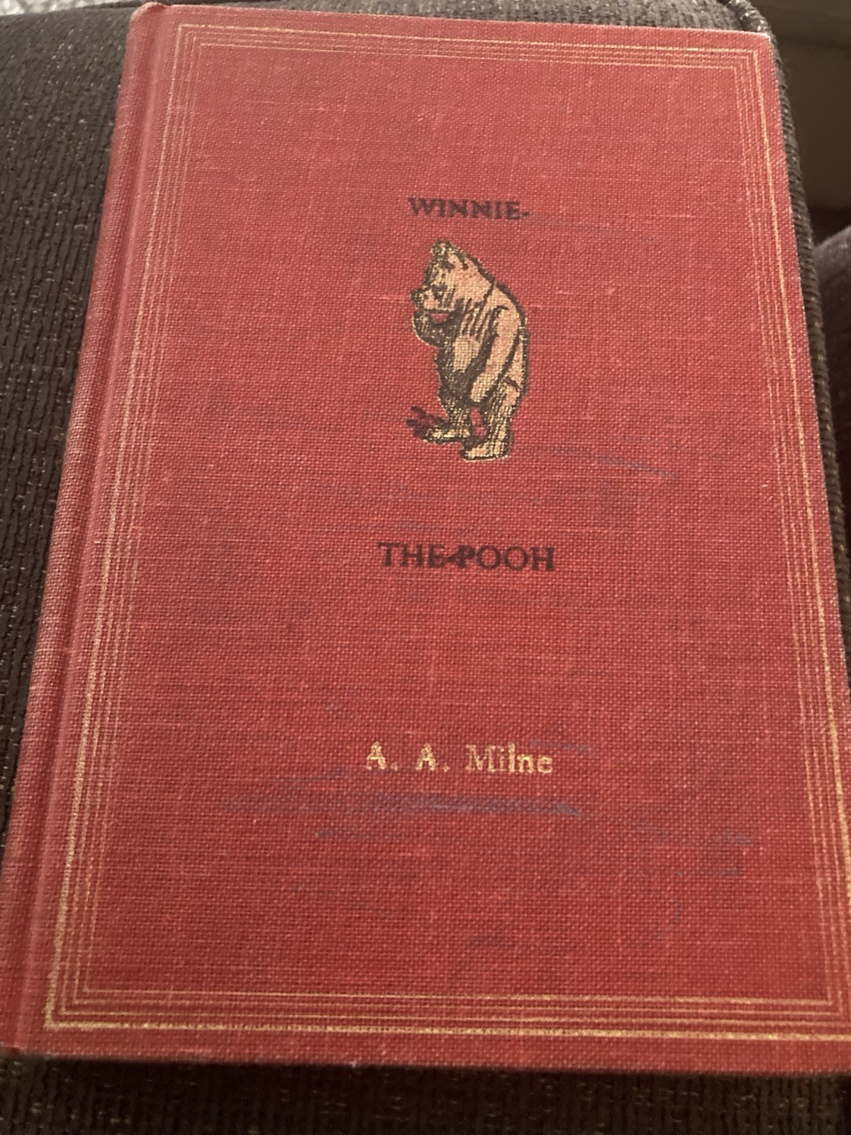 Vintage A.A. Milne Winnie-the-Pooh HB Book Red Cover 1961