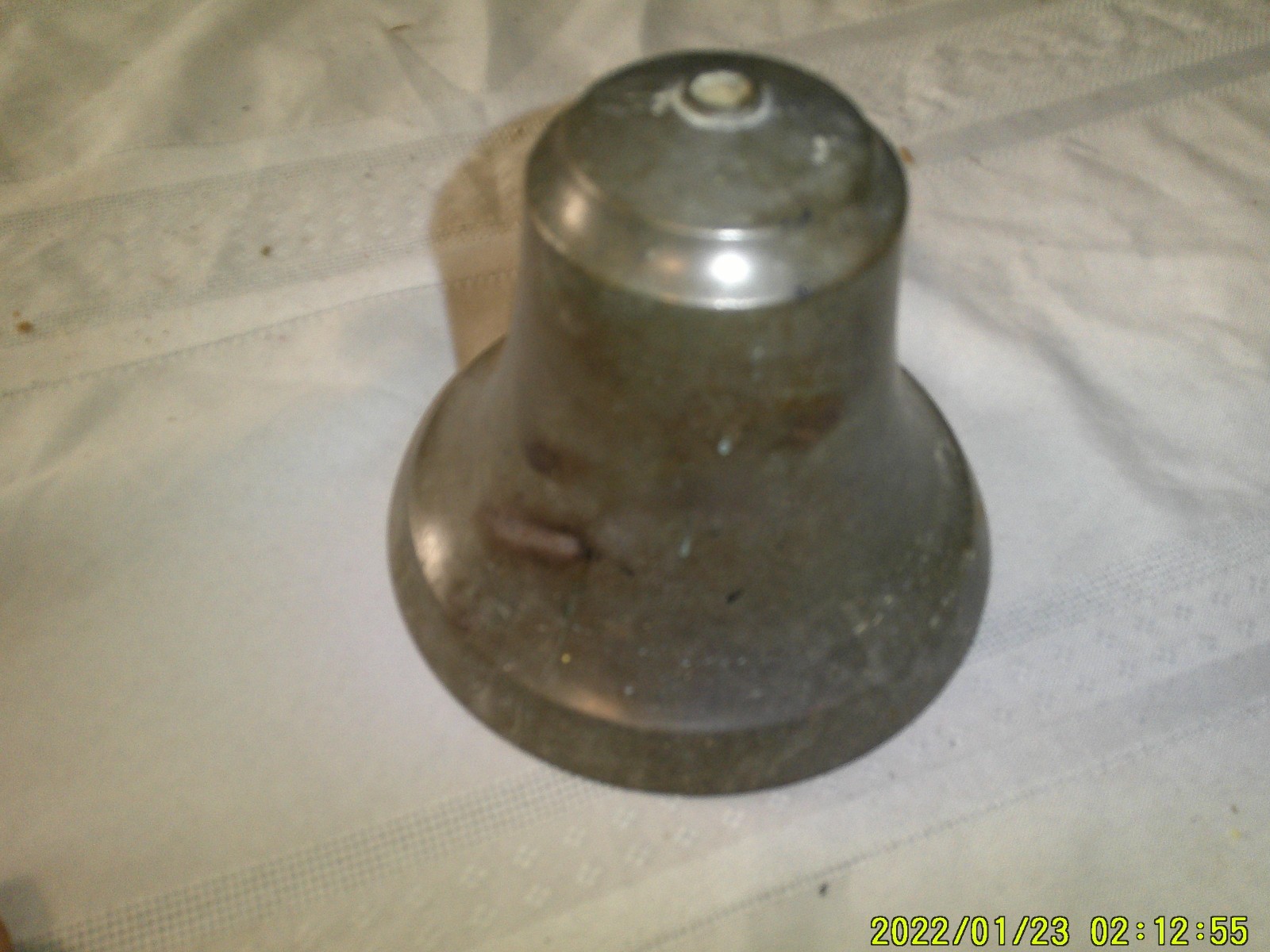 OLD PEWTER LOOK HEAVY WEIGHT BELL NO YOKE