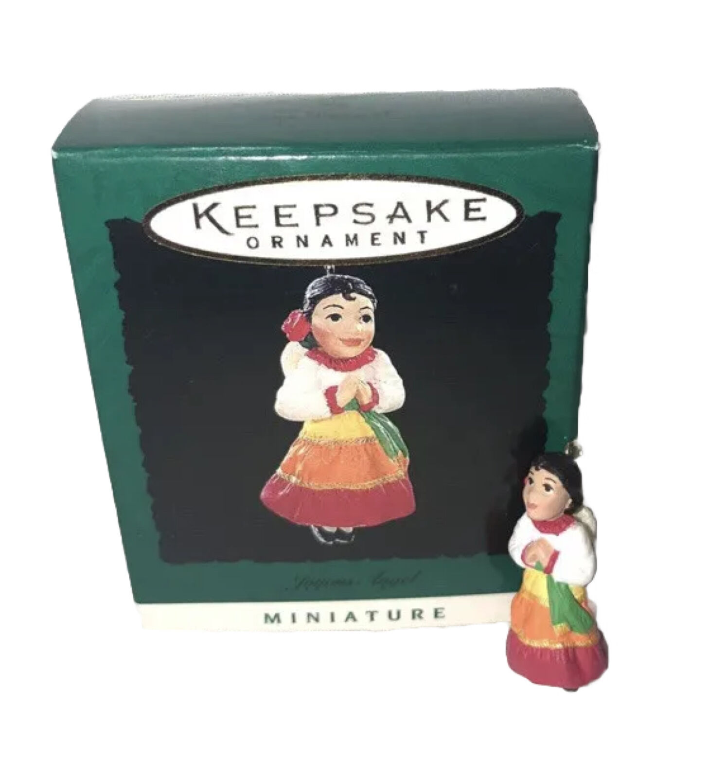 Hallmark Keepsake Miniature Christmas Ornament￼ Joyous Angel 1997