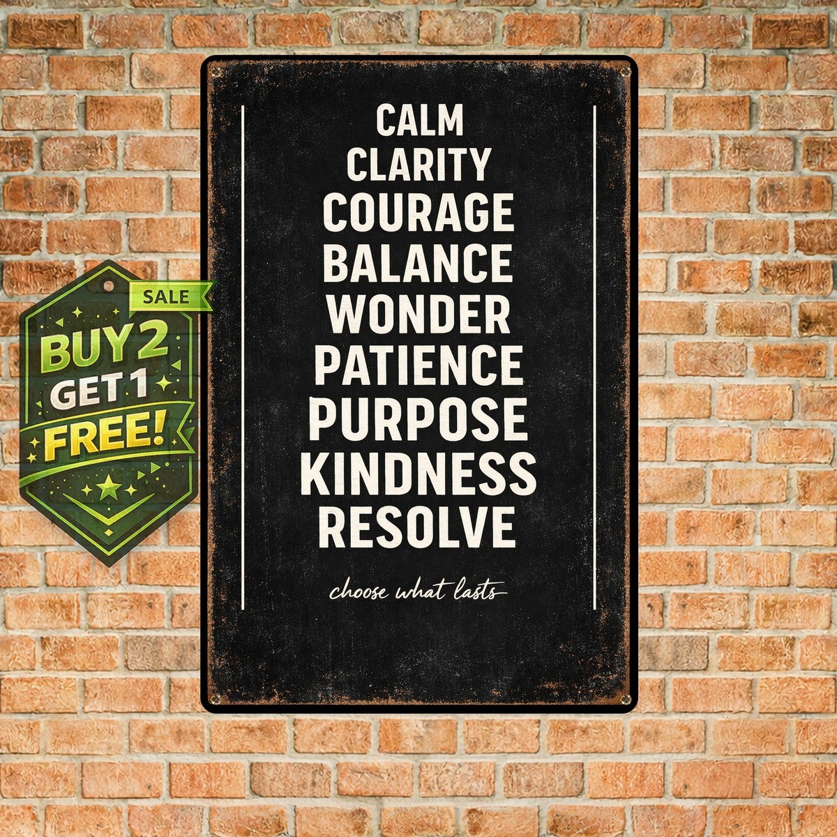 Fruit Of The Spirit Funny Home Decor 8x12 Aluminum Metal Sign