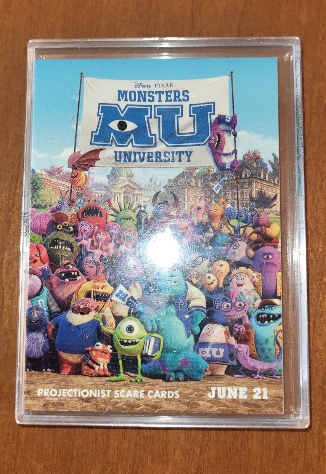 Monsters Univ. 2013 Projectionist Scare Cards Set of 10, Movie Mylar, 3D glasses