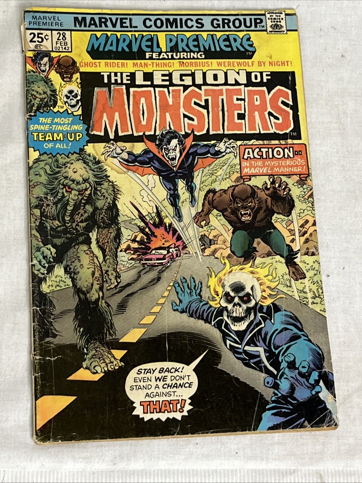 Marvel Comics Marvel Premiere #28 The Legion of Monsters 1976 Team-Up Comic Book