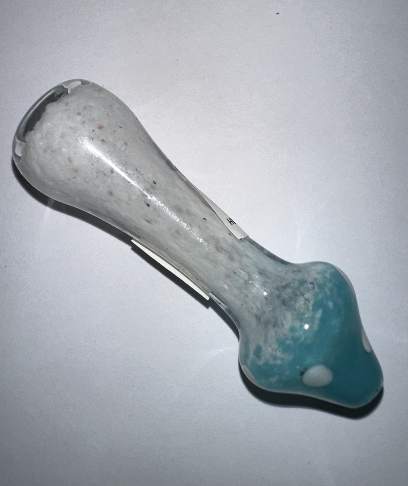 1ct🔥3” ONE HITTER GLASS CHILLUM TOBACCO YOU GET MUSHROOM PIPE IN PICTURE🎸💜💙