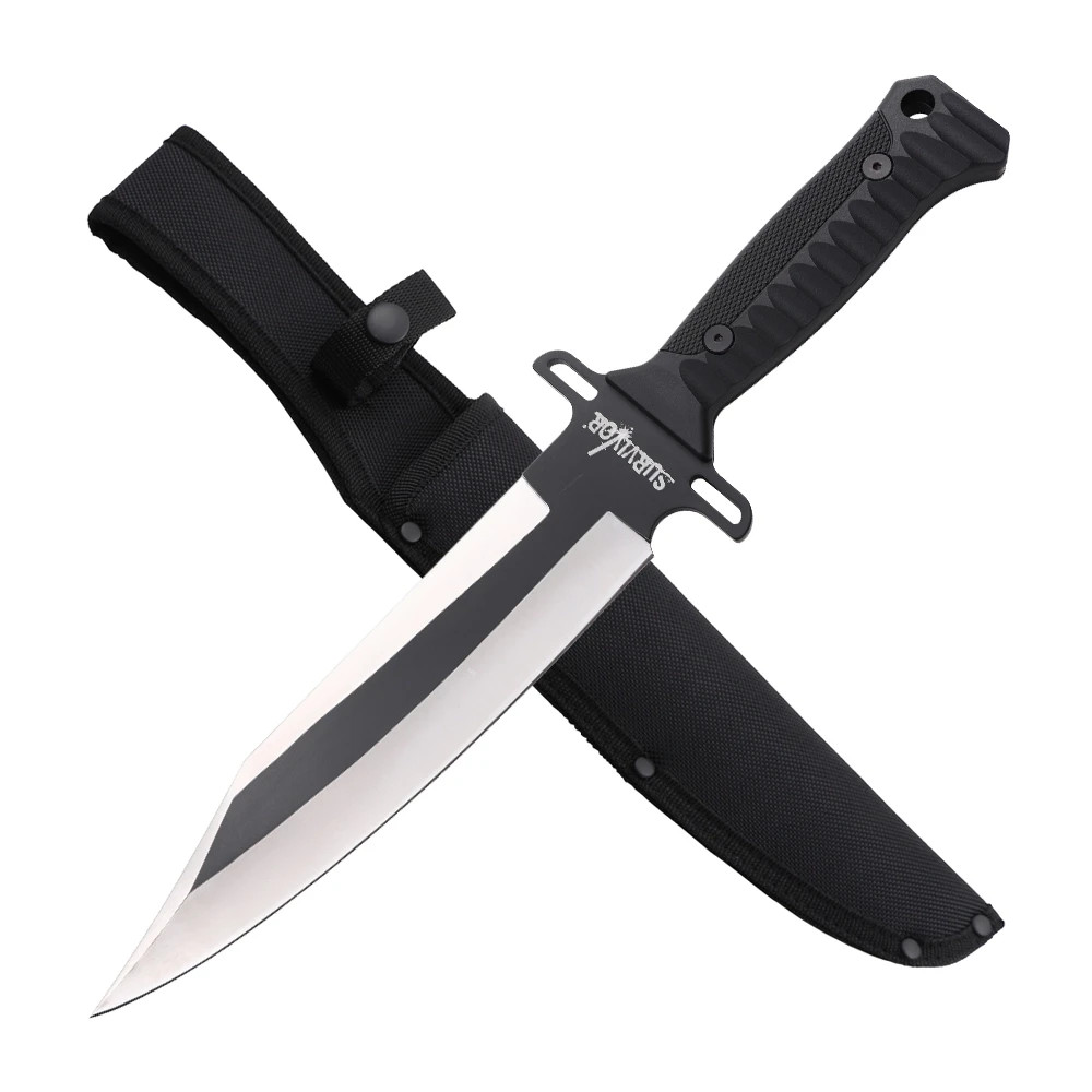 Survivor Brand Full Tang Fixed Blade Knife w/Nylon Fiber Sheath