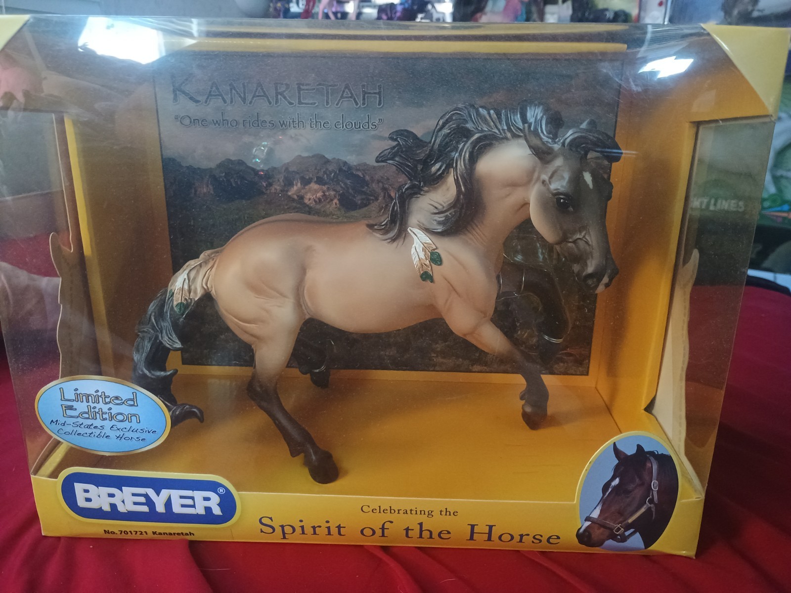 Breyer Mid States Limited Edition Exclusive  Kanaretah Nokota Grullo Gorgeous