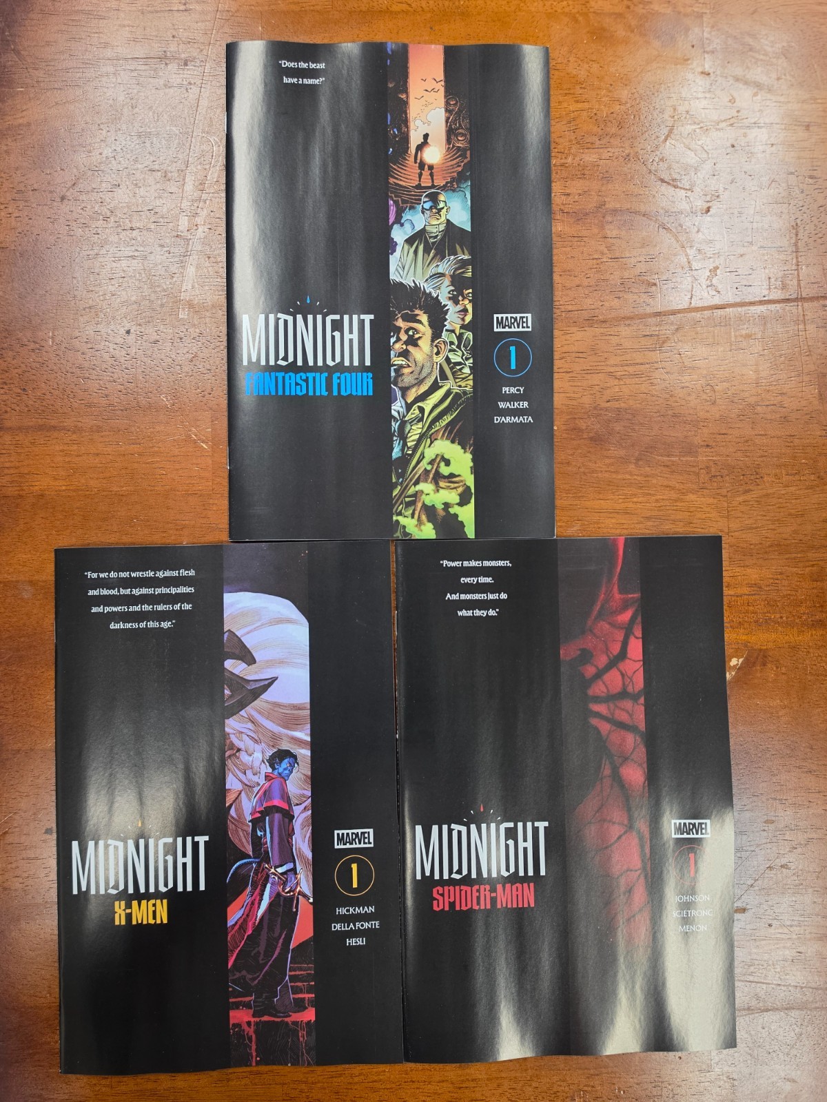 Midnight Universe Spider-Man Fantastic Four X-Men #1 3 Cover A Set VF NM