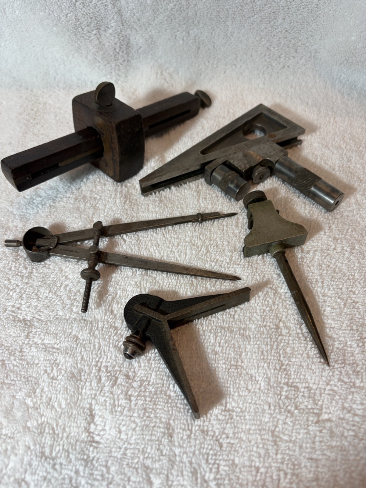 Antique Early Machinist Gunsmith Woodworker Tool Lot Stanley Starrett J. Stevens