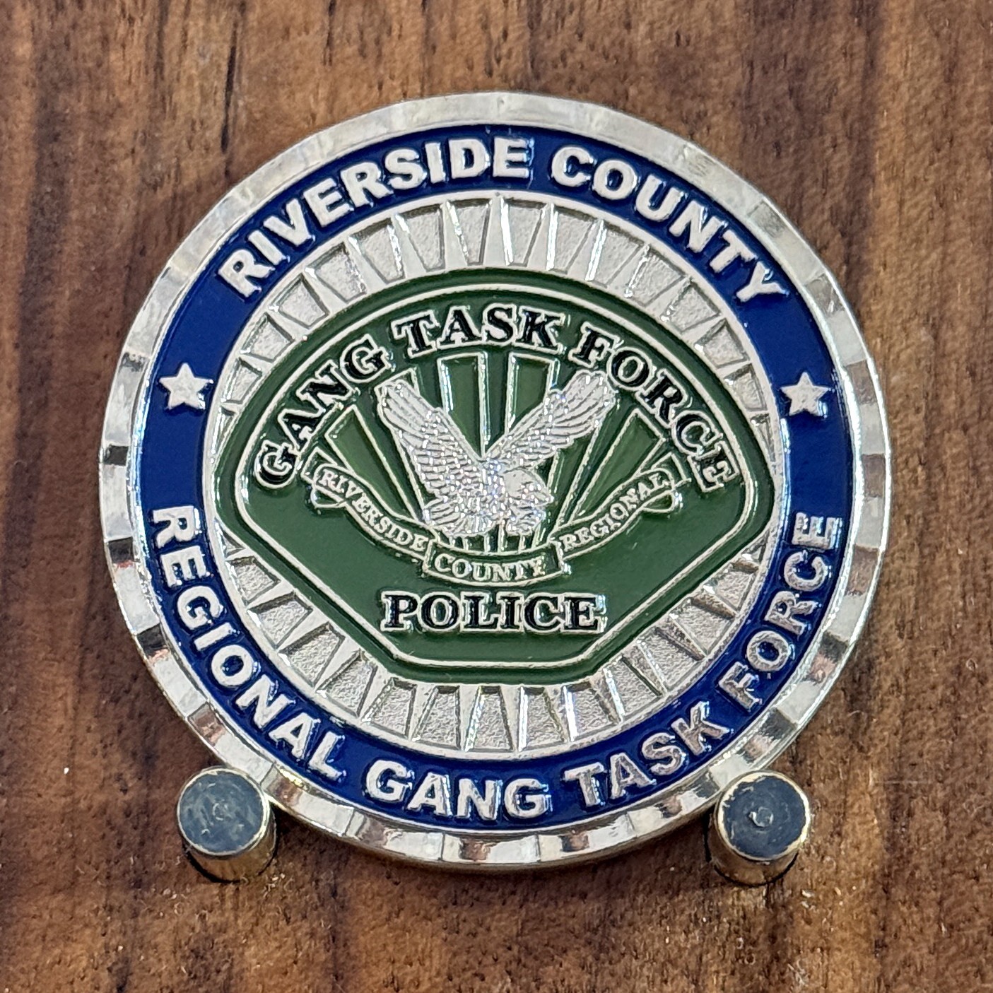 Riverside County Regional Gang Task Force Police Challenge Coin  W#29
