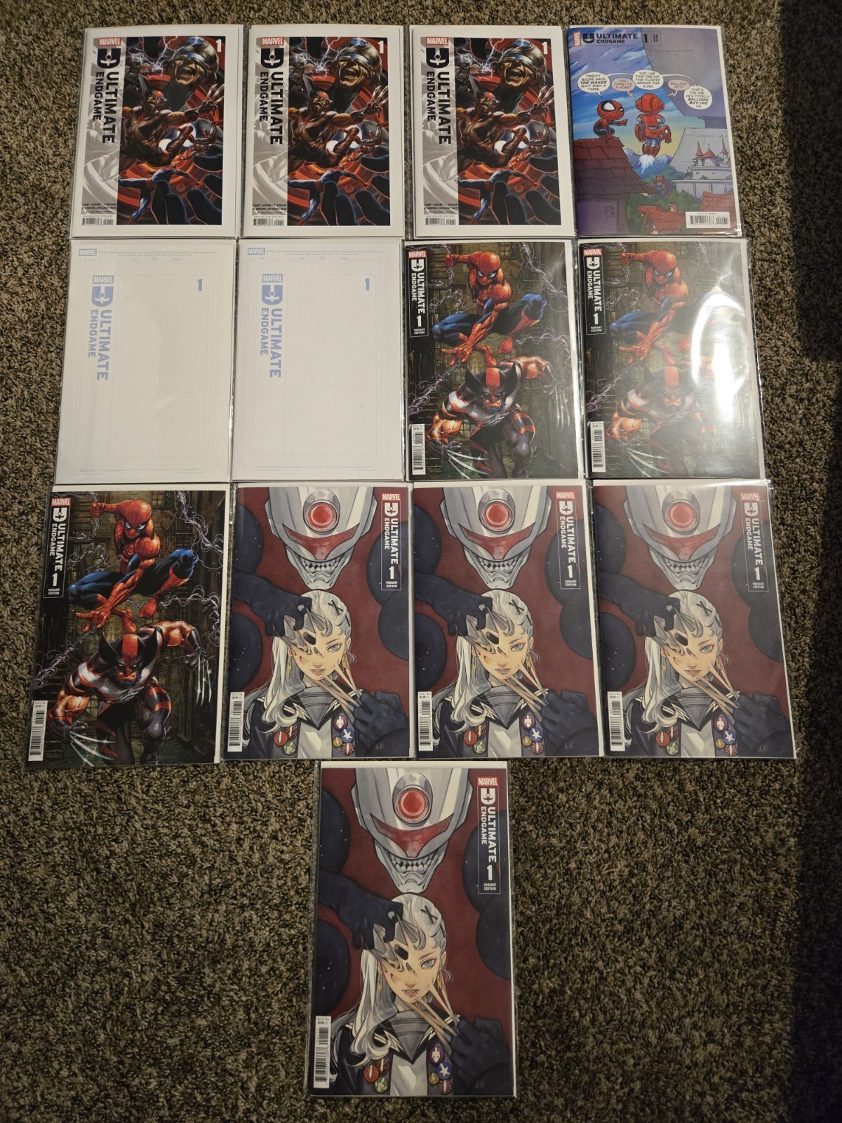 Ultimate Endgame 1(x3), 1 Var, 1 Var(x2), 1 Var(x3), 1 Var(x4) Marvel 2025 - 13