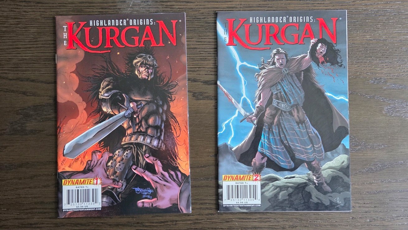 Highlander Origins : THE KURGAN issues 1C & 2A compete series rare NM- HTF 2009